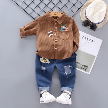 Nye Forår Børn Fashion Tøj Baby Dreng Piger Caartoon Shirt Bukser, 2 stk/sæt Kids Spædbarn Tøj Barn Casual Sportstøj
