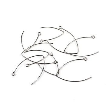 50stk/masse 316L Rustfrit Stål V-Form i fransk stil Øre Krog Allergivenlige Øreringe Wire Resultater Passer DIY-Øreringe Smykker at Gøre