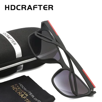 HDCRAFTER Mænd Kvinder Square Solbriller UV400 Linse Brand Designer solbriller Mandlige oculos de sol